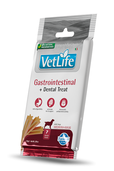 Vet life dog snack gastrointestinal medio maxi 110 gr