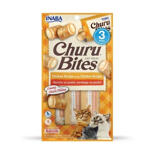 Churu bites cat snack pollo 3 x 10 gr