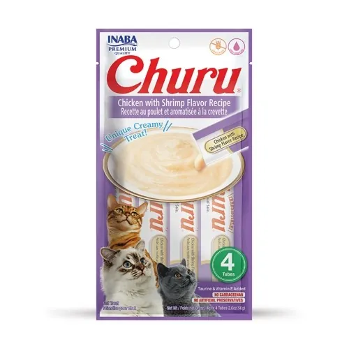 Churu cat snack pollo e gamberetti 4 x 14 gr