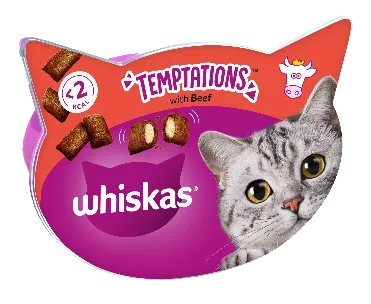 Whiskas temptations manzo 60 gr