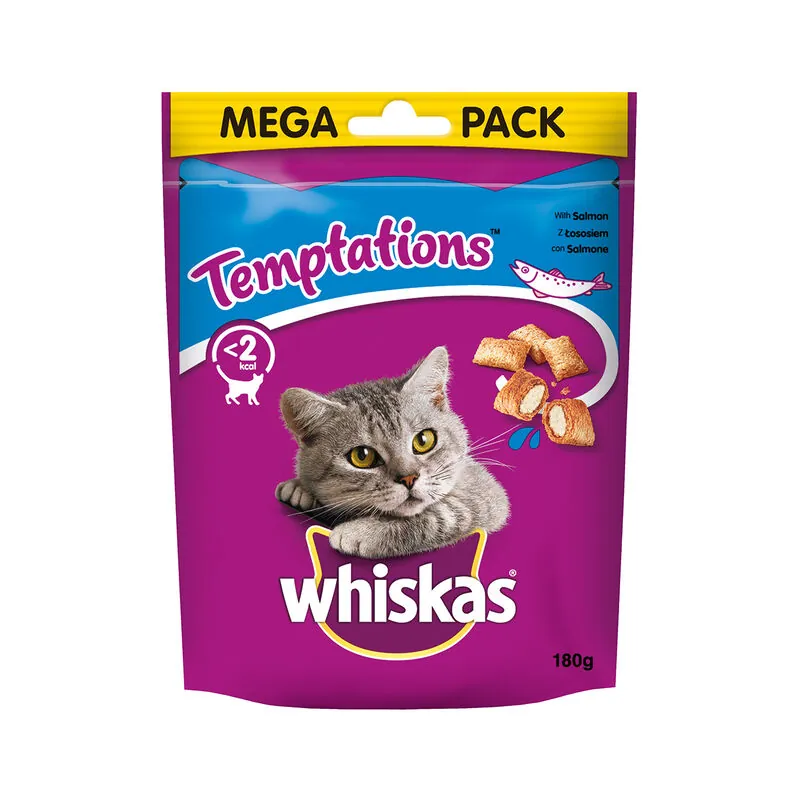 Whiskas temptations salmone 180 gr