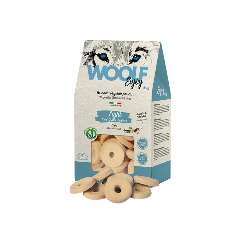 Woolf biscotto light vaniglia 400 gr