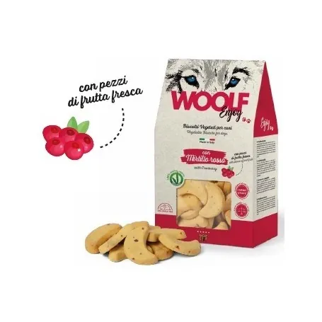 Woolf biscotto mirtilli rossi 400 gr