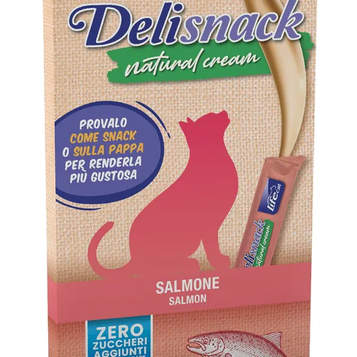 Life cat natural cream salmone 6 x 15 gr