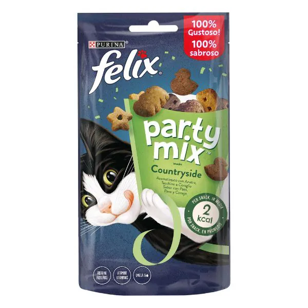 Felix party mix anatra tacchino e coniglio 60 gr