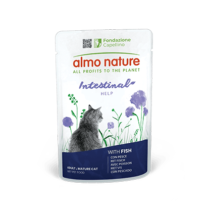 Almo Nature Holistic Pesce Intestinal help Gatto 70 Gr 30x