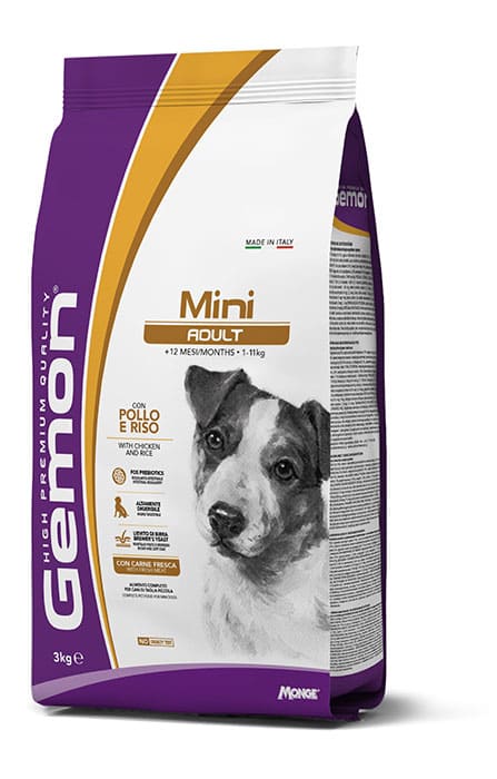 Gemon Pollo E Riso Cane Adult Mini 3 Kg