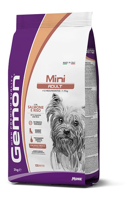Gemon Salmone E Riso Cane Adult Mini 3 Kg