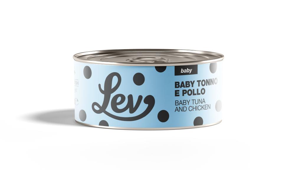 Lev Gatto Baby Tonno E Pollo Lattina 140 Gr 24x