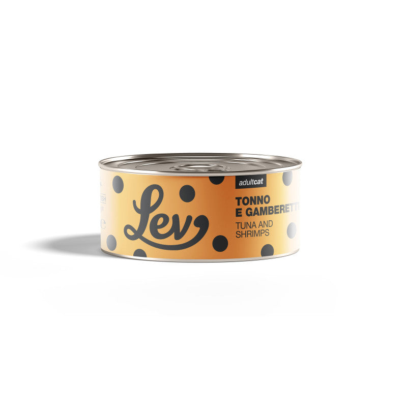 Lev Gatto Tonno E Gamberetti Lattina 140 Gr 24x