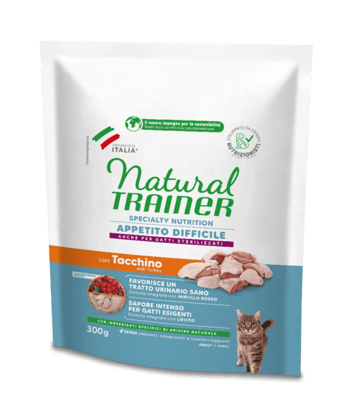 Natural Trainer Gatto Appetito Difficile Tacchino 300 Gr