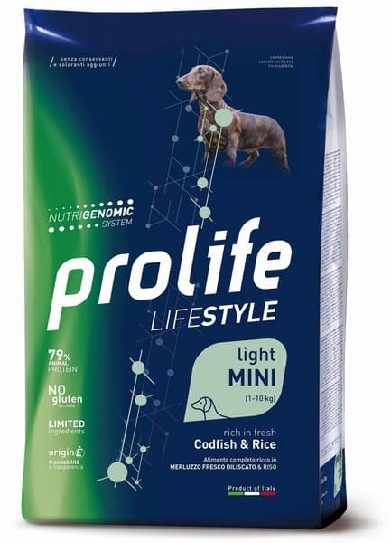 Prolife Cane Adult Light Mini Merluzzo 2 Kg