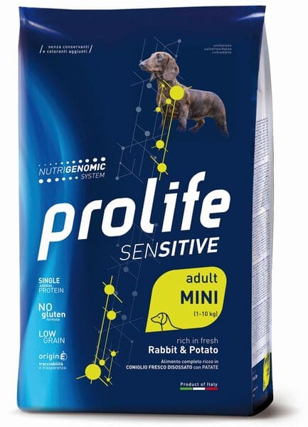 Prolife Cane Adult Mini Sensitive Coniglio E Patate 2 Kg