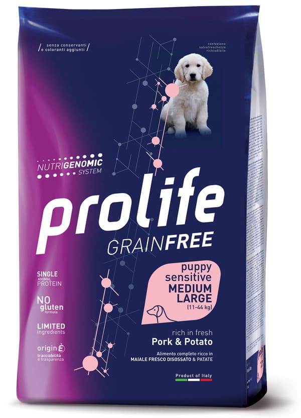 Prolife Cane Grain Free Puppy Maiale 10 Kg