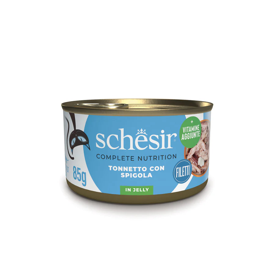 Schesir Gatto Tonnetto E Spigola Jelly Lattina 85 Gr 24x
