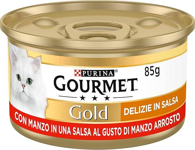 Gourmet Gold Delizie In Salsa Manzo 85 Gr 24x