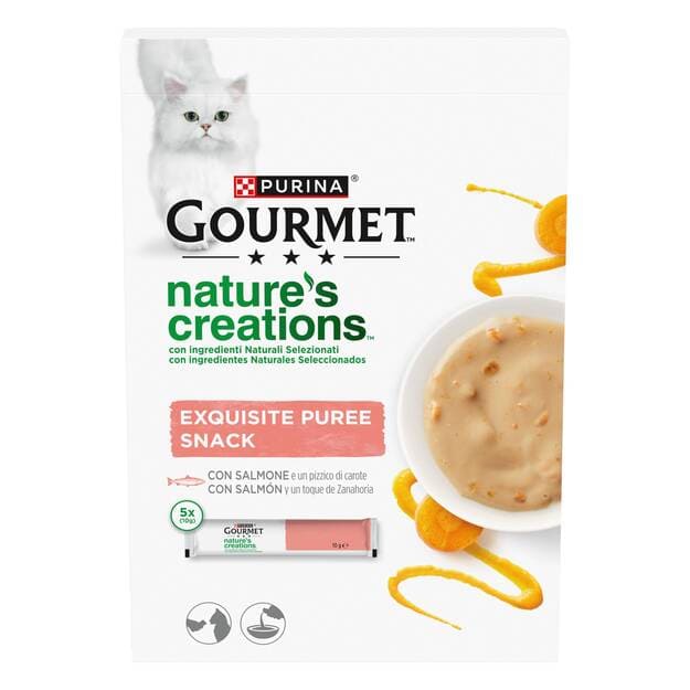 Gourmet Nature Puree Salmone 5 X 10 Gr