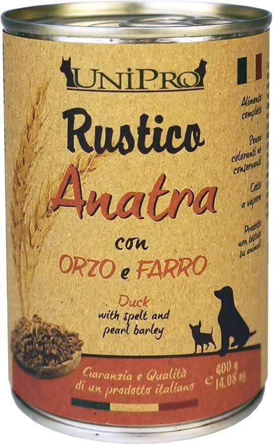 Unipro Cane Rustico Anatra Orzo E Farro 400 Gr 24x