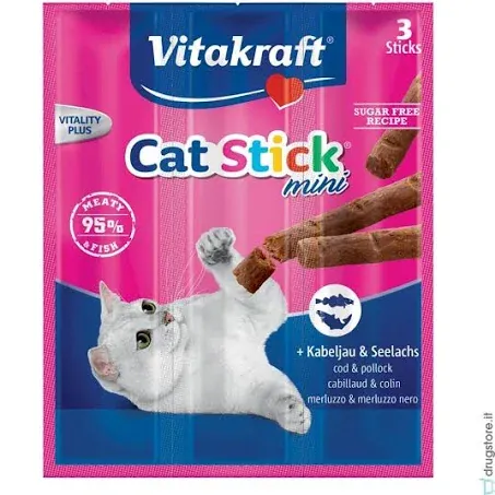 Vk cat stick mini merluzzo e tonno 3 x 18 gr