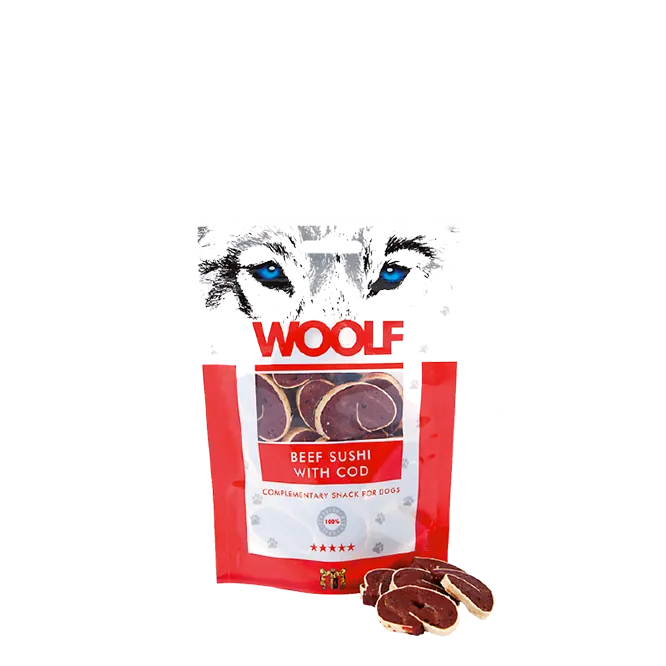Woolf sushi manzo e merluzzo 100 gr