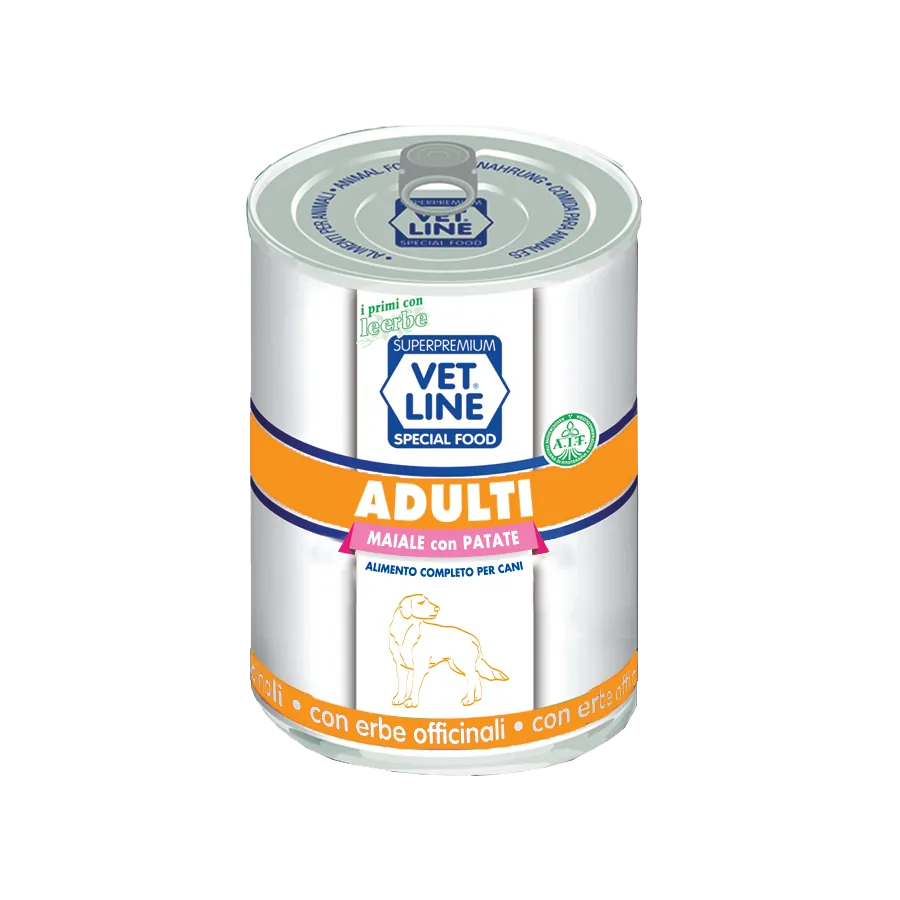 Vet line adult maiale 400 gr