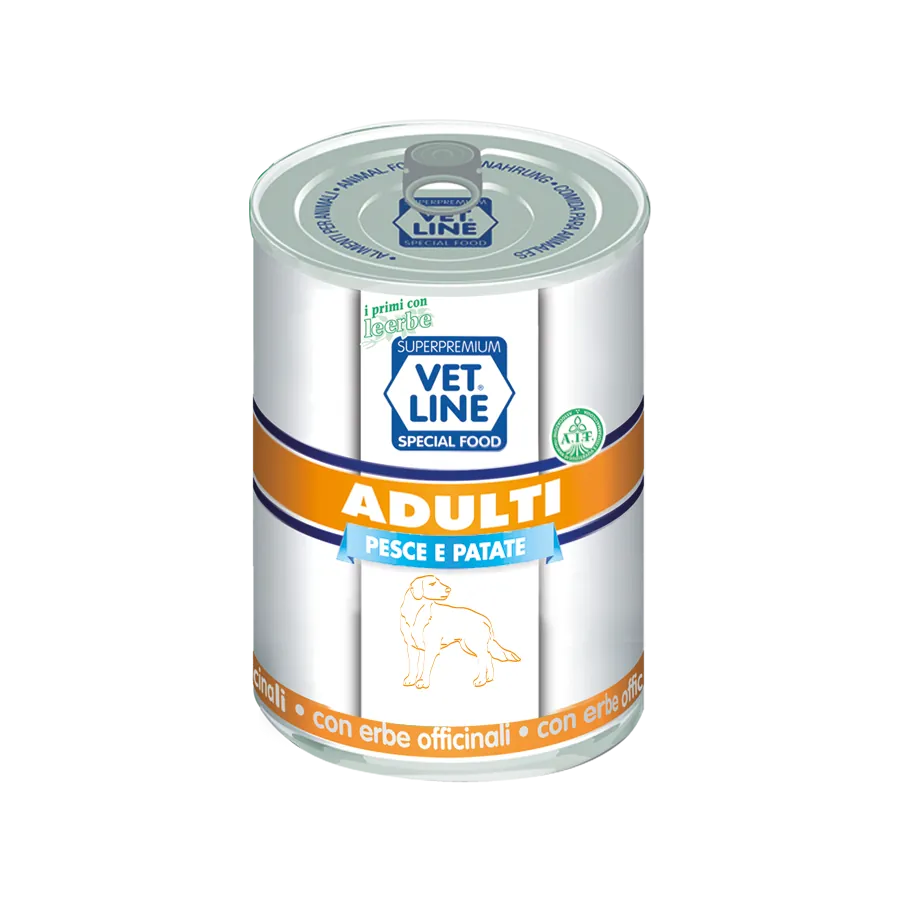 Vet line adult pesce 400 gr