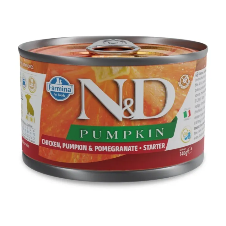 Nd dog zucca pollo e melograno starter puppy mini 140 gr