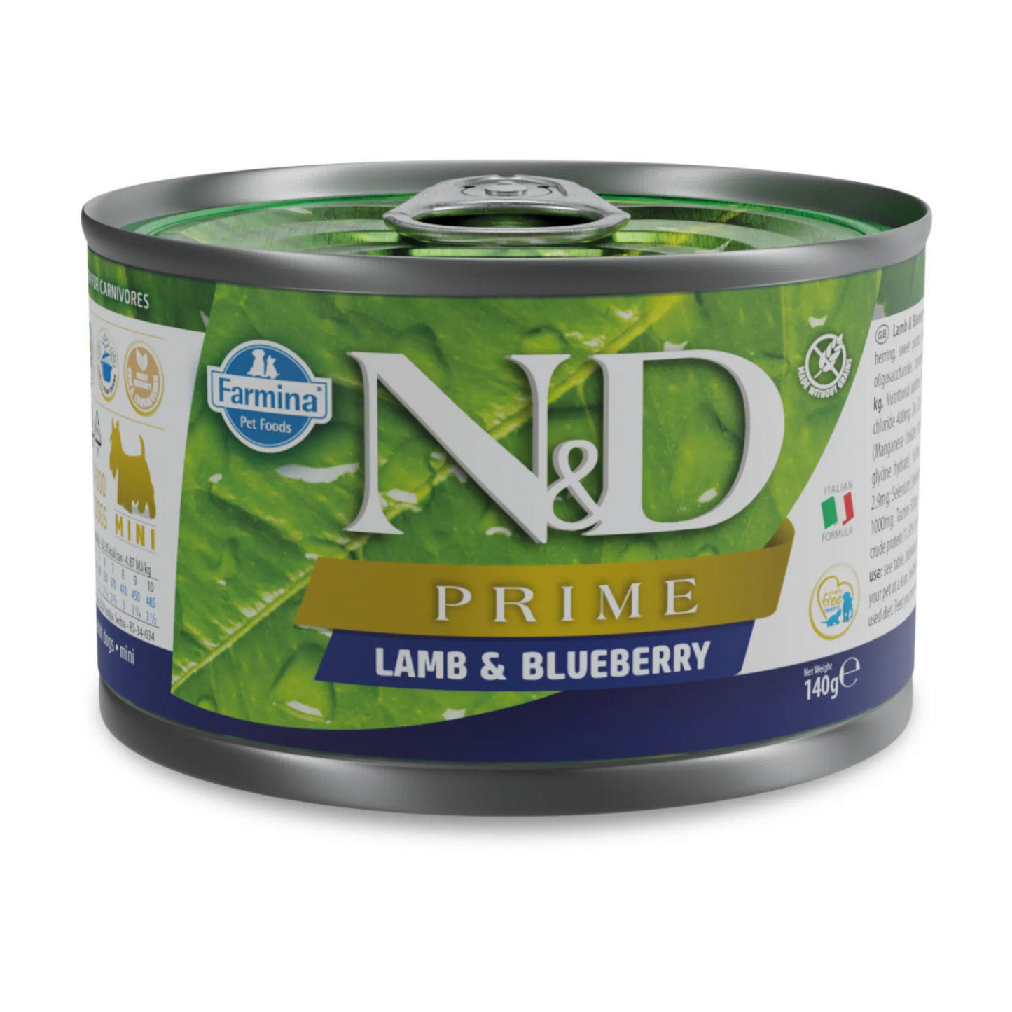 Nd dog prime agnello e mirtillo 140 gr