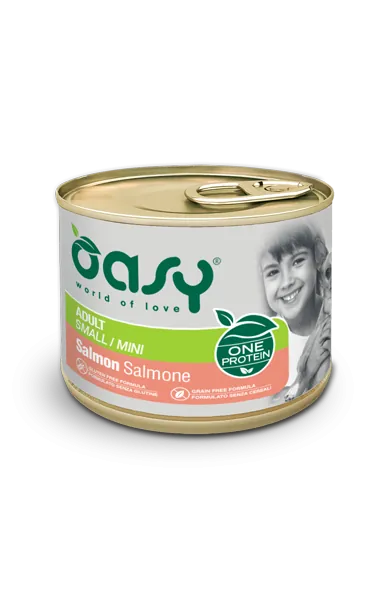 Oasy dog one adult small salmone lattina 200 gr