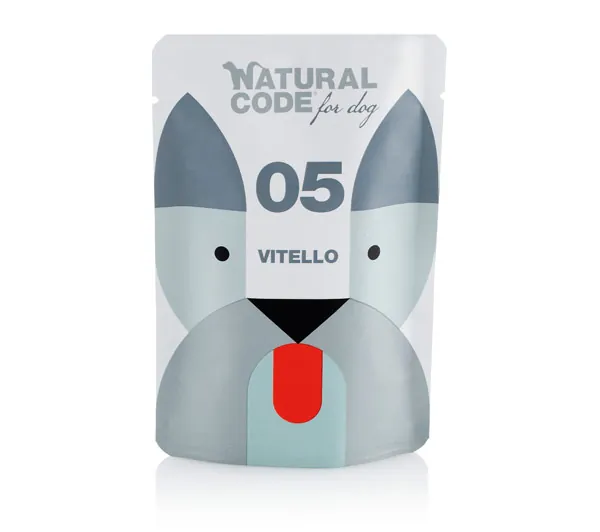 Natural code cane vitello bustina 100 gr