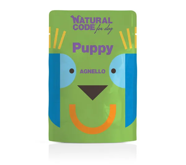 Natural code cane puppy agnello bustina 100 gr