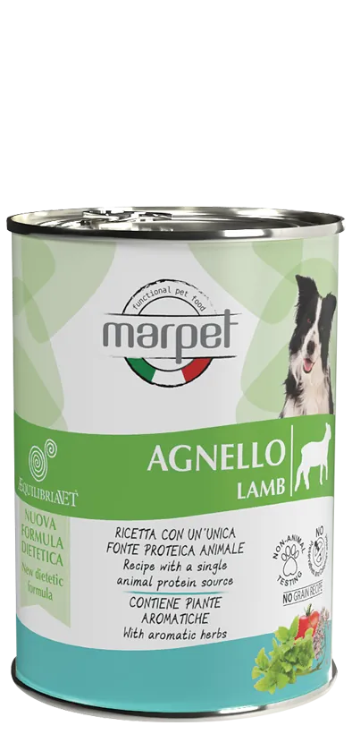 Aequilibria vet dog agnello 410 gr