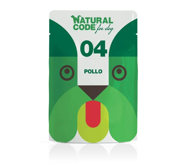 Natural code cane pollo bustina 100 gr