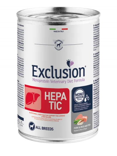 Exclusion dog hepatic lattina 400 gr