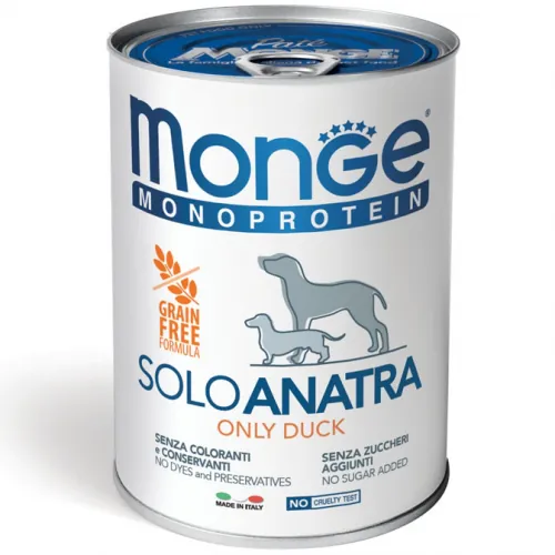 Monge dog solo anatra lattina 400 gr
