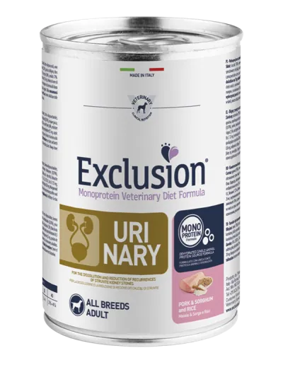 Exclusion dog urinary lattina 400 gr