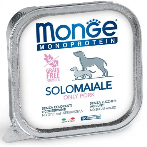 Monge dog solo maiale vaschetta 150 gr