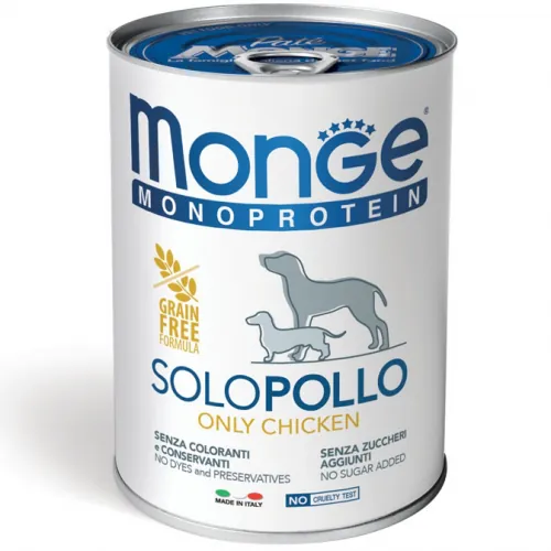 Monge dog solo pollo lattina 400 gr