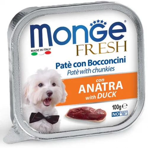 Monge fresh dog anatra vaschetta 100 gr