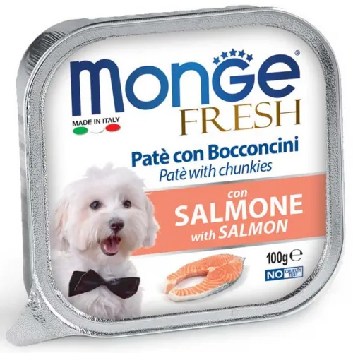Monge fresh dog salmone vaschetta 100 gr
