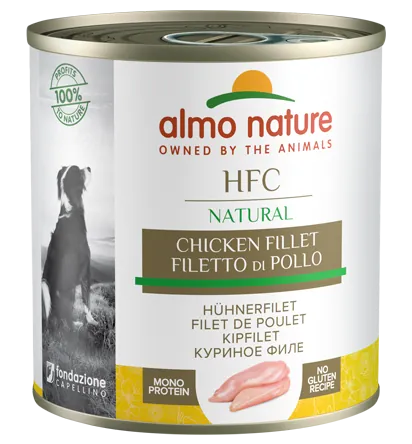 Hfc dog natural filetto di pollo lattina 280 gr