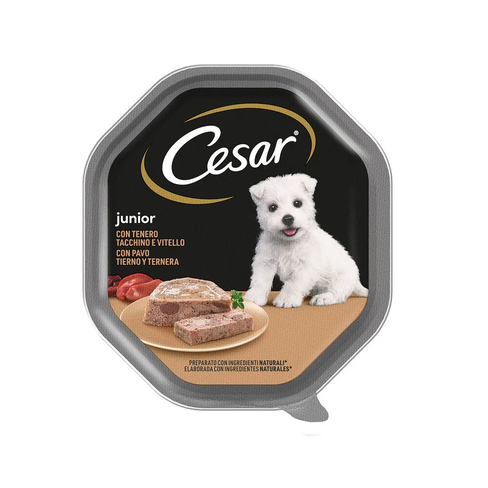 Cesar junior vitello e tacchino 150 gr