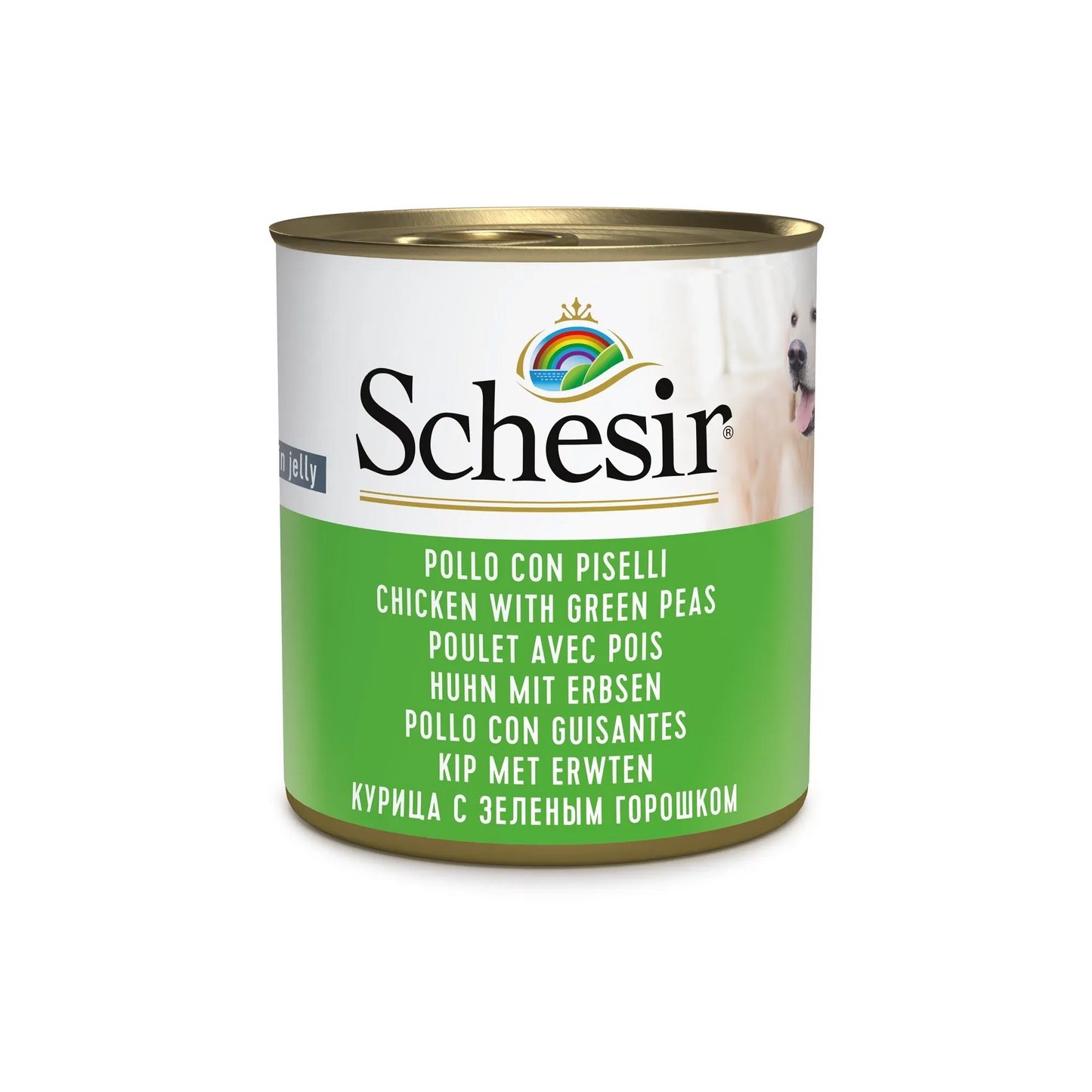 Schesir cane pollo e piselli lattina 285 gr