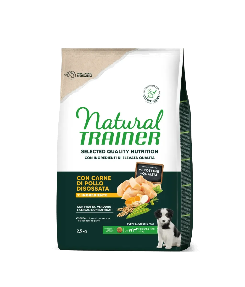 Trainer natural selected dog puppy medio-maxi pollo 2,5 kg
