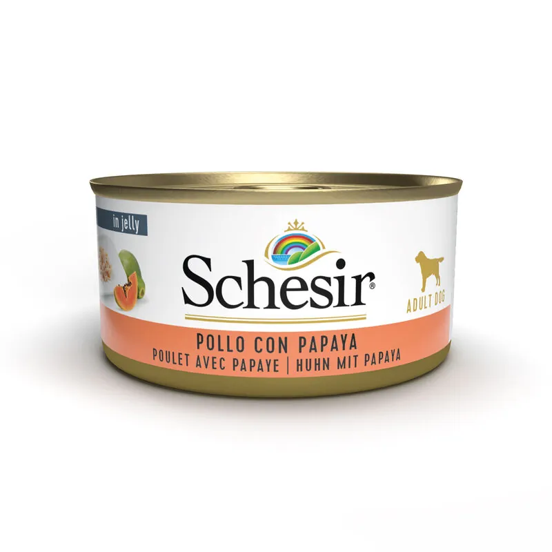 Schesir cane pollo e papaya lattina 150 gr