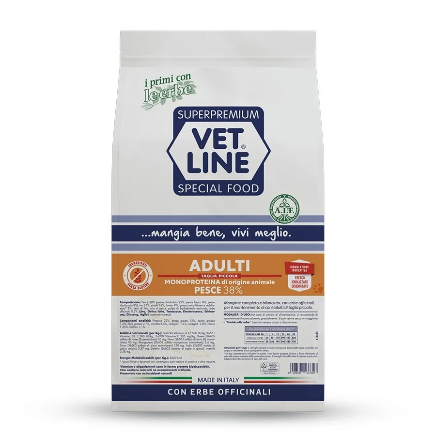 Vet line adult mini pesce 3 kg