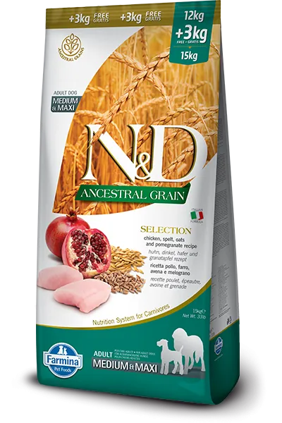 Nd dog low selection pollo 12+3 kg