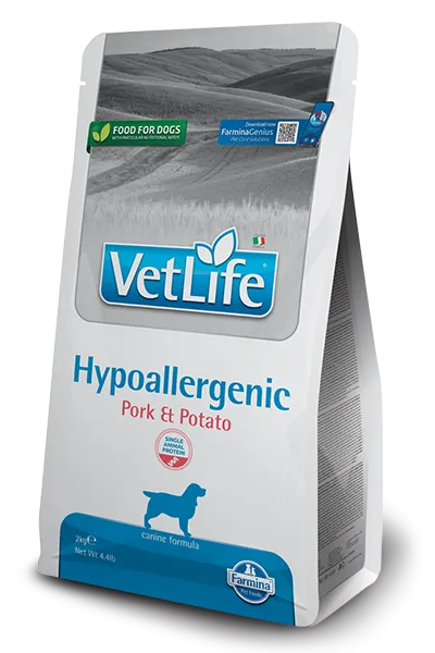 Vet life dog hypoallergenic maiale e patate 12 kg