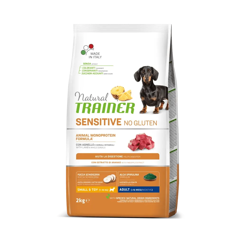 Trainer natural dog sensitive adult mini agnello 2 kg