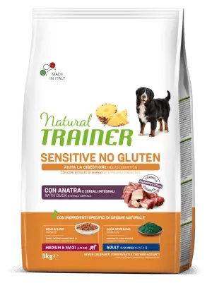 Trainer natural dog sensitive adult medium maxi anatra 12 kg